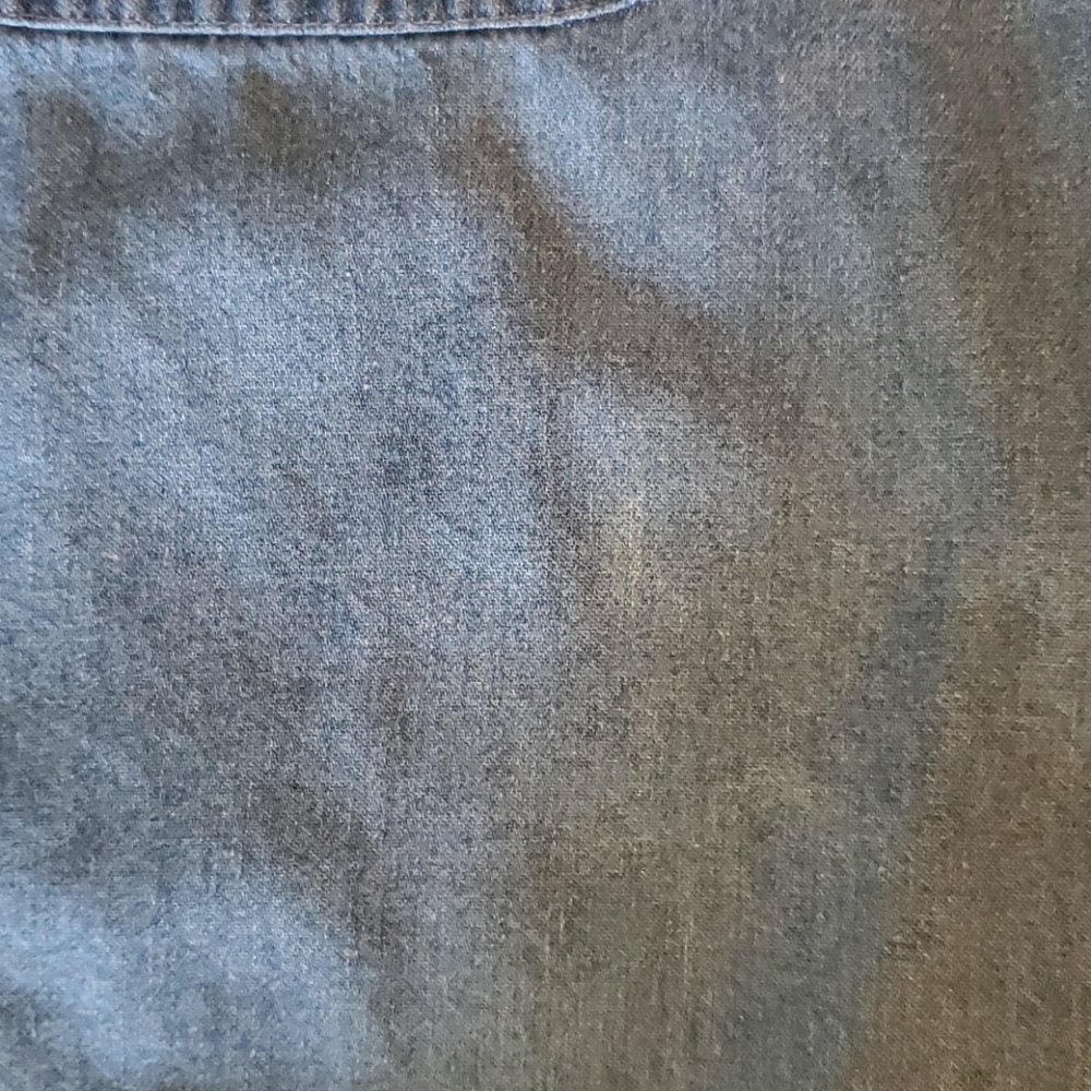 Motown Cafe New York Blue Jean Shirt NWOT Lg - Picture 5 of 7